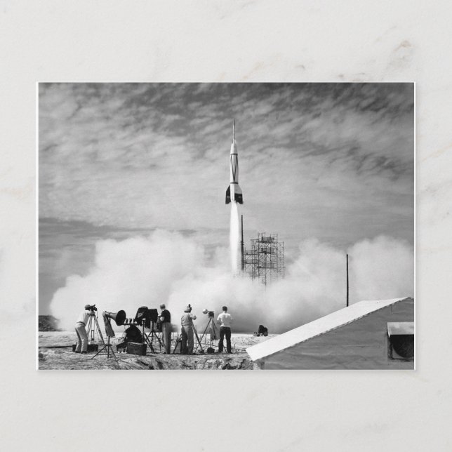 First Rocket Launch, Cape Canaveral, "Bumper 2" Postcard (Front)