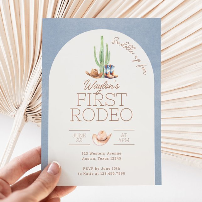 First Rodeo 1st Birthday Invitation (First Rodeo Birthday Invitation)