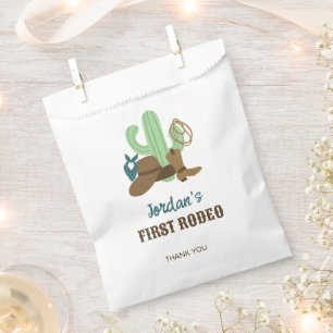 First Rodeo Birthday 1st Cowboy Western Favour Bag