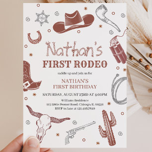 First Rodeo Birthday Invitation