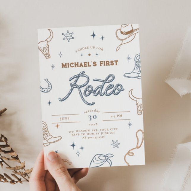 First Rodeo Birthday Invitation  (Creator Uploaded)