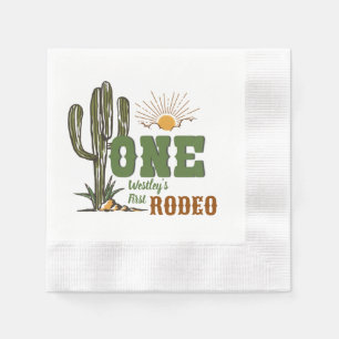 First Rodeo Boy Birthday  Napkin