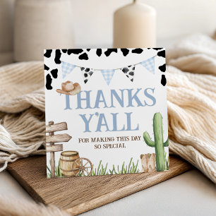 First Rodeo Cowboy Favor Tags