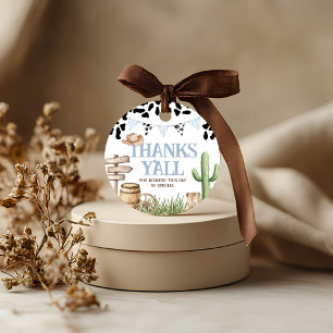 First Rodeo Cowboy Favor Tags