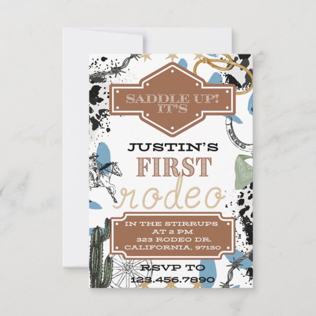 First Rodeo Digital Invitation (Front)