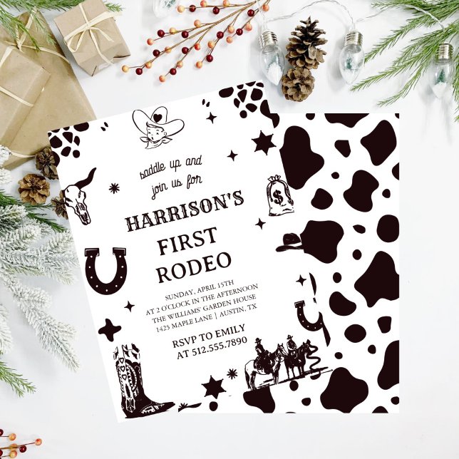 First Rodeo Invitation, My 1st Rodeo Invitation (Creator Uploaded)