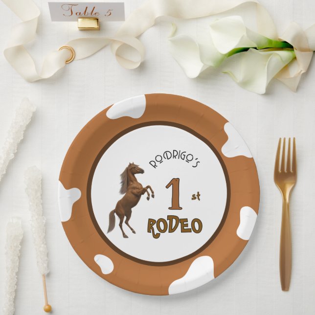First Rodeo Paper Plate (Wedding)
