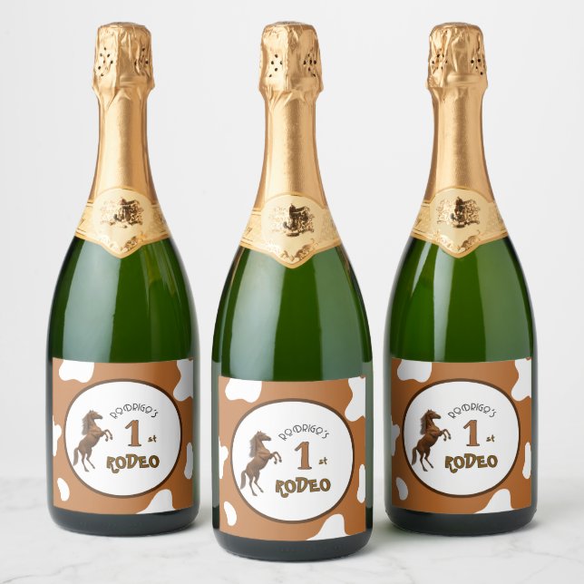First Rodeo Sparkling Wine Label (Bottles)