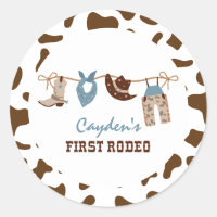 First Rodeo Western Cowboy 1st Birthday