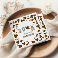 First Rodeo Western Cowboy 1st Birthday