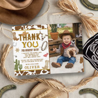 First Rodeo Western Cowboy Boys 1st Birthday Photo