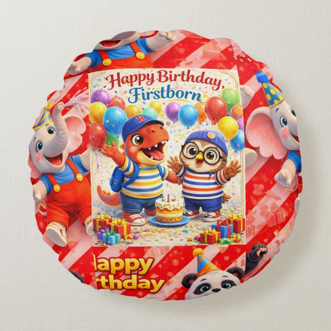 First round character cushion de (Front)