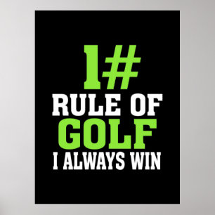 First Rule Of Golf Poster
