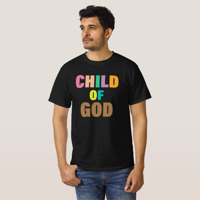 First Say God Unique Christian Typography T-Shirt (Front Full)