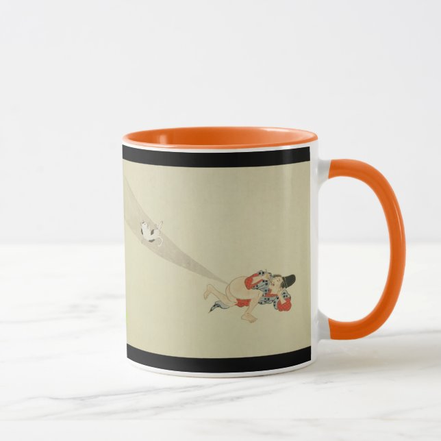 First Scroll, Ancient Japanese Fart Battles Mug (Right)