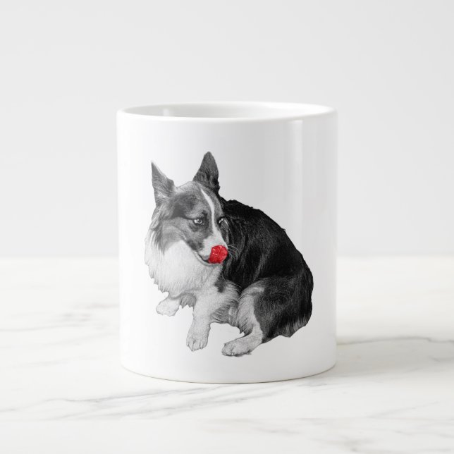 First Sip, Scarlet Lick Large Coffee Mug (Front)