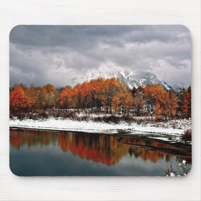 FIRST SNOW AT GRAND TETON MOUSE PAD (Front)