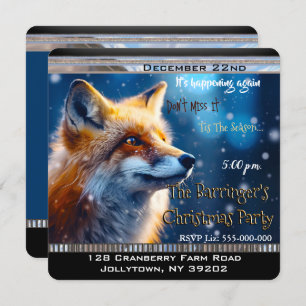 First Snow Fox Annual Christmas Party Invitation