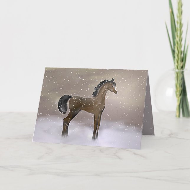 "First Snow" ~ Greeting Card (Front)