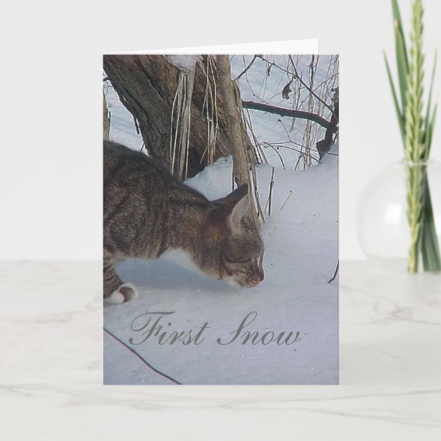 First Snow Holiday Card (Front)