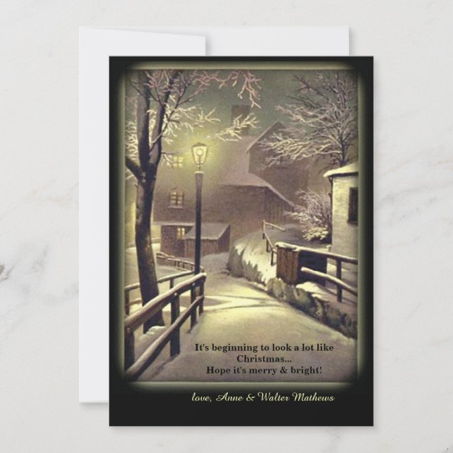 First Snow Holiday Card (Front)