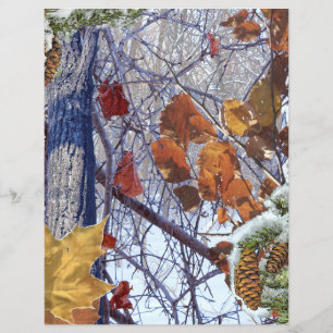 First Snow Winter Camouflage Print Flyer