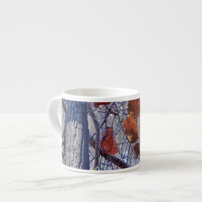 First Snow Winter Camouflage Style Espresso Cup (Front Left)