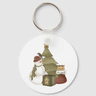 First Snowel · Snowman & Cat Key Ring