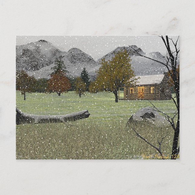 First Snowfall Postcard (Front)