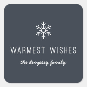 First Snowfall Sticker - Navy