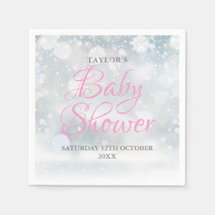 First Snowflakes Baby Shower / Sprinkle Napkin