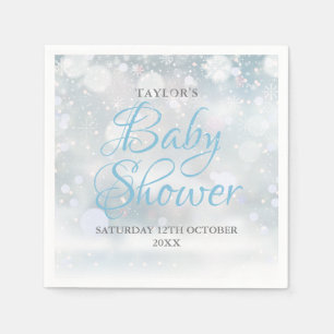 First Snowflakes Baby Shower / Sprinkle Napkin