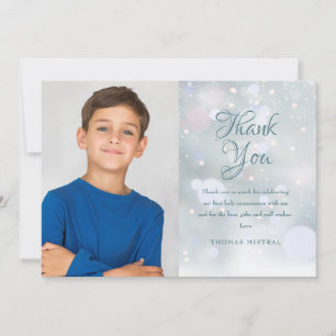 First Snowflakes First Holy Communion Thank You Card