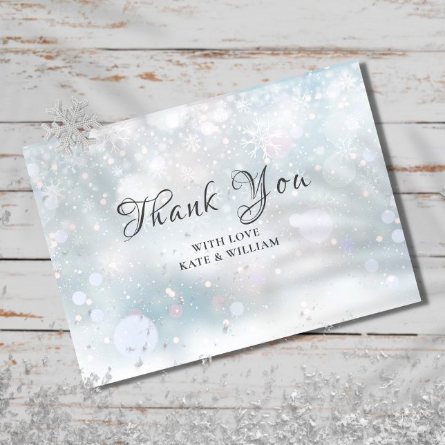 First Snowflakes Thank You Card (Creator Uploaded)