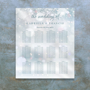 First Snowflakes Wedding Seating Chart