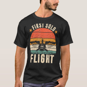 First Solo Flight Plane Aircraft Pilot Flight T-Shirt