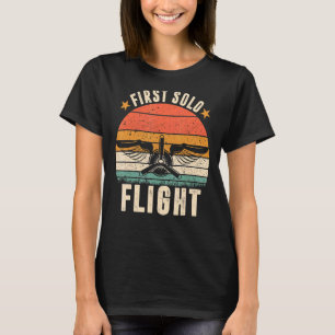First Solo Flight Plane Aircraft Pilot Flight T-Shirt