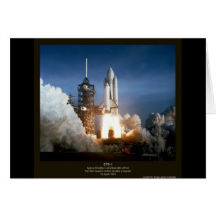 First Space Shuttle launch STS-1 Columbia