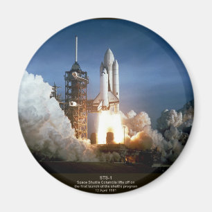 First Space Shuttle launch STS-1 Columbia Magnet