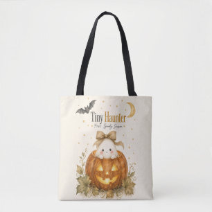 First Spooky Season Baby Halloween Watercolor Tote Bag