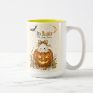 First Spooky Season Baby Halloween Watercolor Two-Tone Coffee Mug