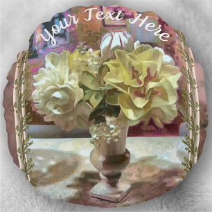 First Spring Flowers PCM1 Round Cushion