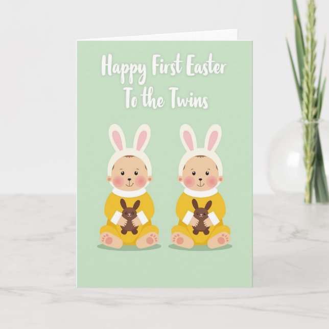 First Springtime Twins Card (Front)