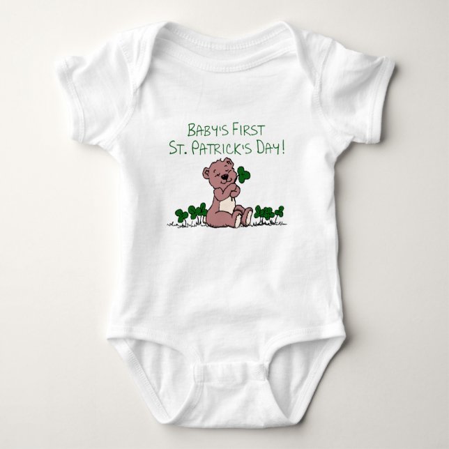 First St. Patrick's Day Baby Bodysuit (Front)