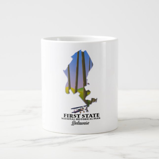 First State National Historical Park Delaware Large Coffee Mug (Front)