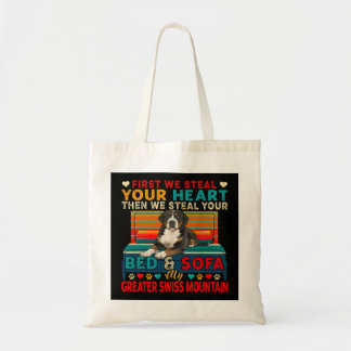 First Steal Cute Heart Then Bed And Sofa Shetland  Tote Bag