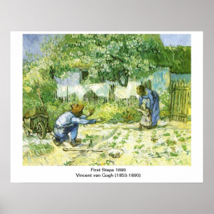 First Steps 1890 Vincent van Gogh (1853-1890) Poster