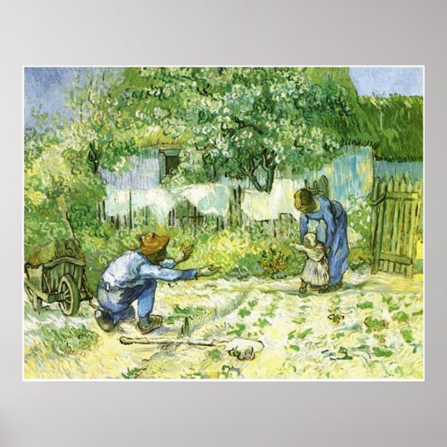 First Steps 1890 Vincent van Gogh (1853-1890) Poster (Front)