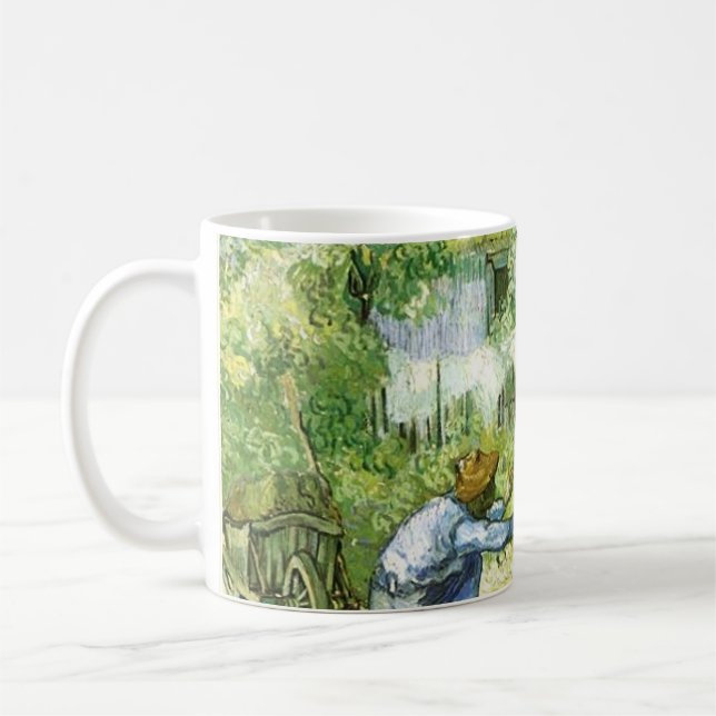 First steps, 1890 Vincent van Gogh Coffee Mug (Left)