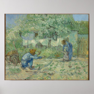 First Steps, after Millet 1890 Vincent van Gogh  S Poster